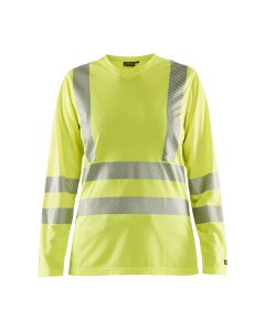 Dames UV T-shirt lange mouw High Vis