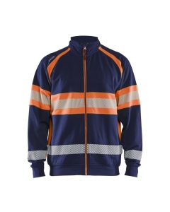 Sweatshirt met rits High vis