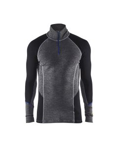 Onderhemd 100% Merino met rits WARM