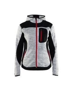 Dames gebreid vest met softshell