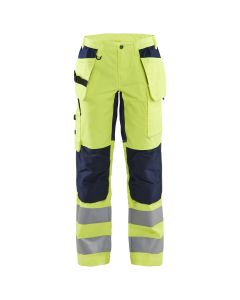 Dames werkbroek High Vis met stretch