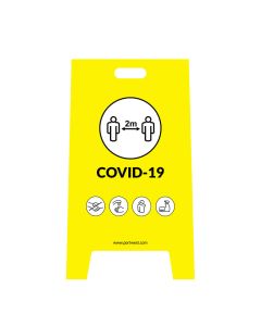 Covid Waarschuwingsbord