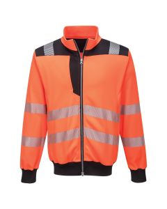 PW3 Hi-Vis sweatshirt met rits