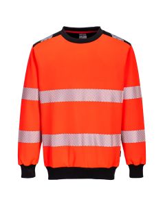 PW3 Hi-Vis Sweatshirt met ronde hals