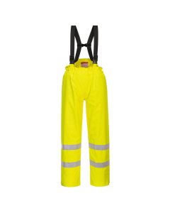 Bizflame Gevoerde Regenbroek  Hi-Vis Antistatisch FR