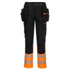 DX4-Hi-Vis Broek klasse 1 met afneembare holsterzakken